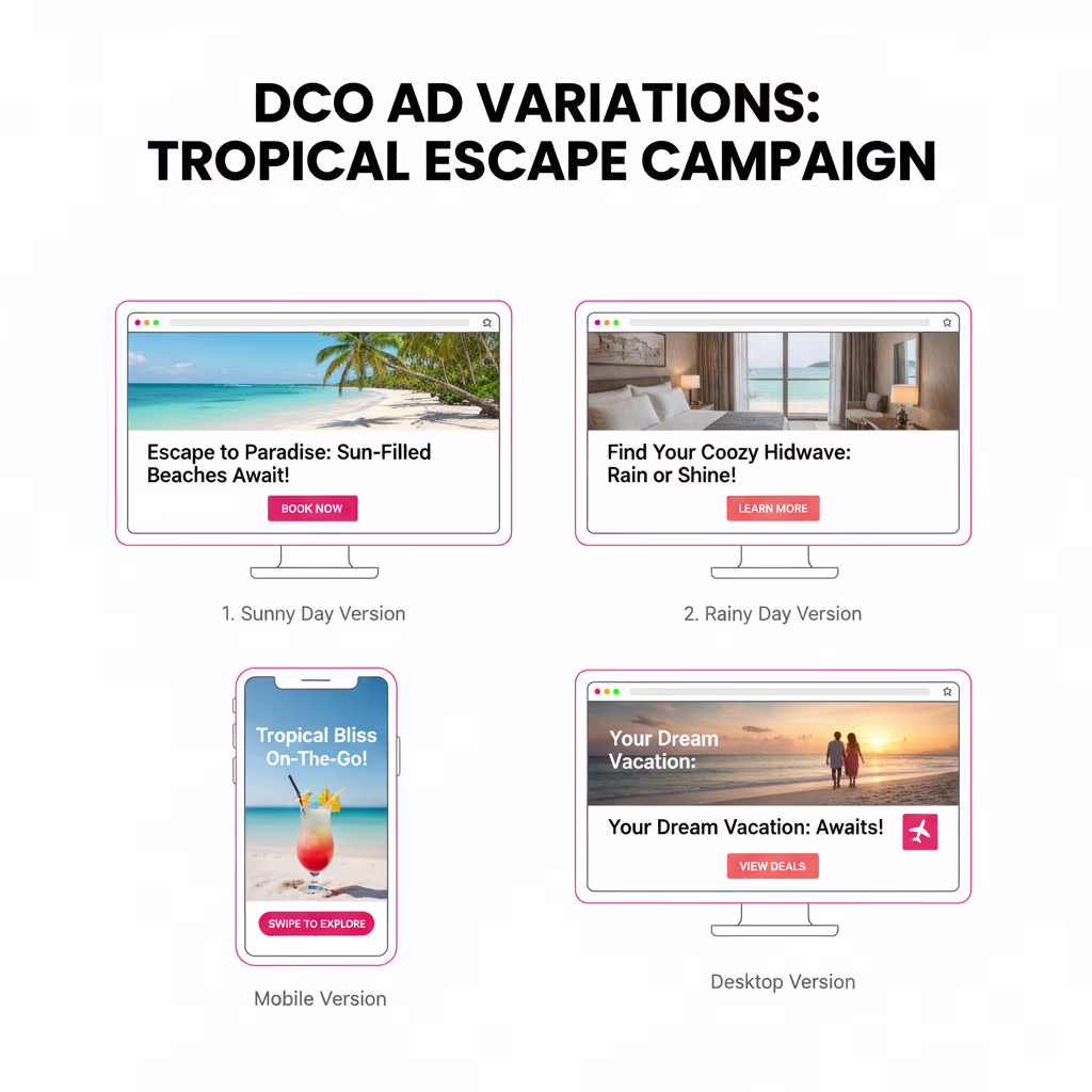 Dynamic Creative Optimization Ad Variations Based on Context